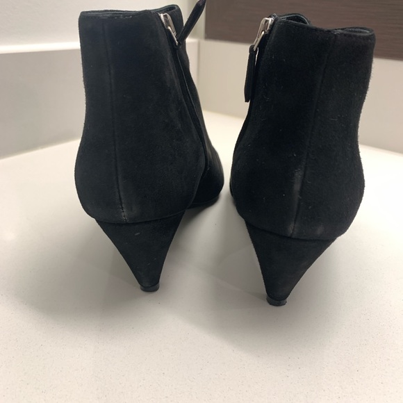 Prada Black Suede Pointed Toe Booties - Picture 4 of 7
